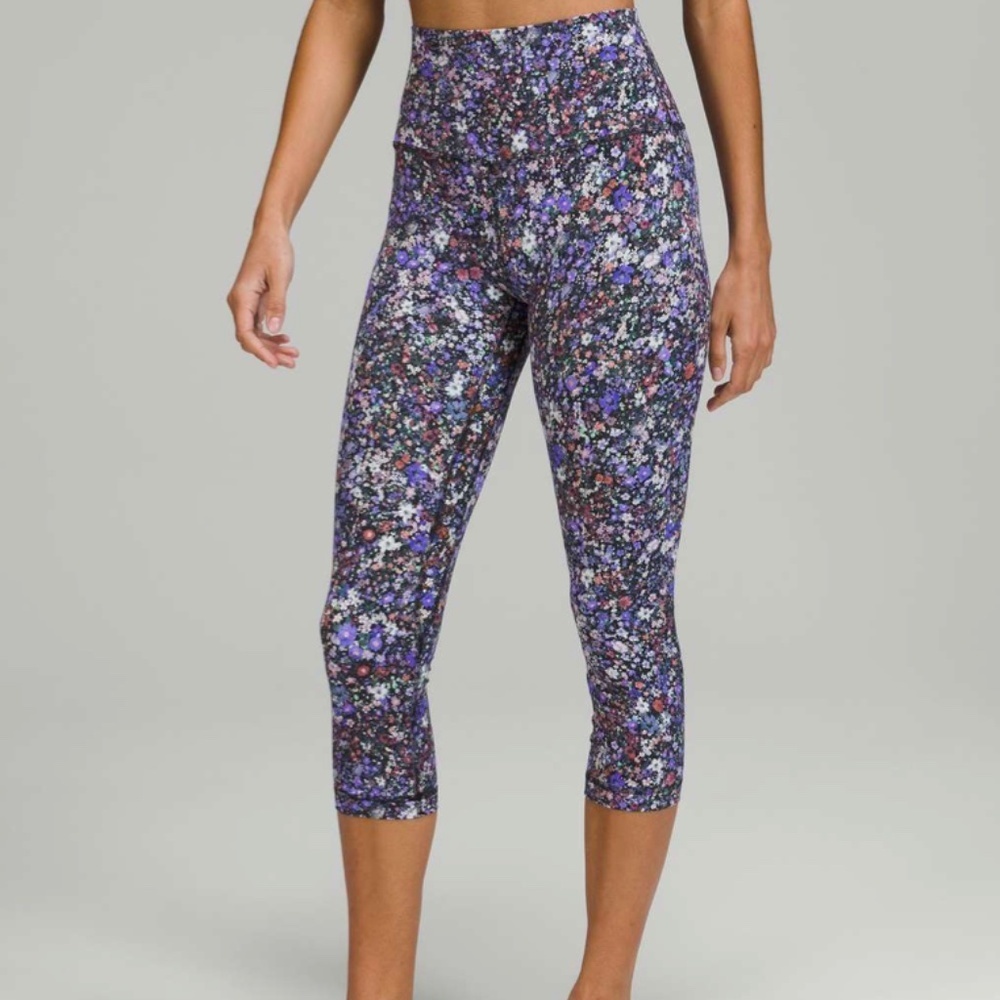 Lululemon Align High-Rise Crop 21" - Flower Burst Multi